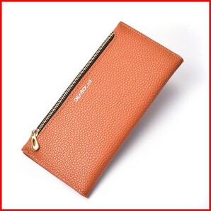 薄い 長財布 レディース レザー 新品 カード入れ ロング財布 多機能