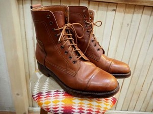 ◆英国製 Ralph Lauren Lace up Boots / Made in ENGLAND / ラルフローレン レースアップ ブーツ ストレートチップ◆クルーエル ファッジ