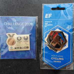 東京オリンピック　ピンバッチ　ピンバッジ　2020　東京海上日動　EF　ピンズ　サイクリング　自転車　未使用