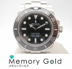 ♪ROLEX　ロレックス　サブマリーナ　Ref114060　ノンデイト　自動巻き　回転ベゼル　黒文字盤　管理A64492