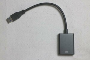 14 00731 ☆ USB HDMI 変換アダプタ 変換ケーブル ブラック【USED品】