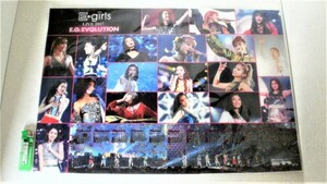 ★E-girls・2017　クリアポスターカレンダー（Ｂ３サイズ）★タレントグッズ★s361