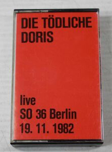 E03/Die Todliche Doris - Live Im So 36 Berlin 19.11.1982 кассетная лента шум 