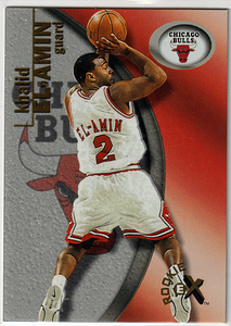 00-01 Skybox E-X #125 RC【Khalid EL-AMIN】Rookie Card #1500 BULLS