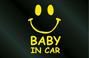  hand .. manner BABY IN CAR Nico Chan sticker A type 