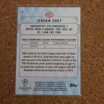 topps showcase Jeroen Zoet 99シリ トップスショウケース イェルーンズート PSV スペツィアカルチョ オランダ_画像2