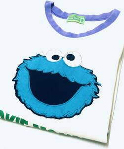 クッキーモンスター (Cookie Monster) セサミストリート　長そでTシャツ　サイズ　US：L　１４０cm