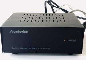 エミック　 Soundevice　 サウンデバイス　 小型 　ステレオパワーアンプ 　TA-3Sアンプ　通電確認済