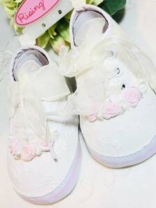  new goods America buy goods Rising Star baby shoes baby First shoes pin Crows white ribbon size 9-12month