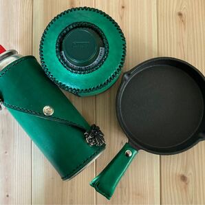 おまけ付き★OnlyOneItem★CB&OD缶レザーカバーSET(Green.ver)