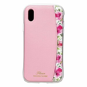 【在庫処分】 NATURAL design iPhoneX Xs (5.8インチ) ケース FLEUR PINK ピンク 衝撃吸収 耐衝撃 カードポケット付 iP8-FLEP05