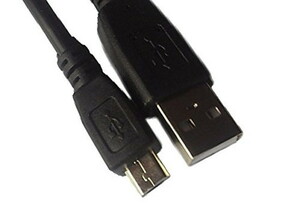 サービス品 ノーブランド Micro USBケーブル(A-MicroB) 1.5m ブラック 充電用 スマホ Android アンドロイド