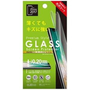 ★送料無料 PGA iPhone11Pro iPhoneXs X （5.8インチ) 液晶保護ガラス スーパークリア＋スリム PG-17XGL03