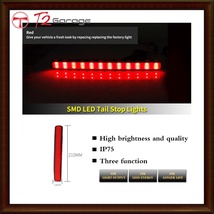 T2GARAGE 赤 LED バンパーリフレクターライト ホンダアコード　セダン　クーペ　DBA-CU1　DBA-CU2　テール、ブレーキ & ランプターンライト_画像5