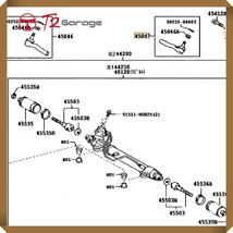 アウターインナーステアリングタイロッドエンド45503-69025 45046-69205 45047-69115トヨタランクル02-07レクサスLX470 UZJ100 HZJ100_画像5