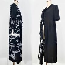 Yohji Yamamoto 20SS シルクサテン 変形ロングジャケット_画像3