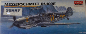 SUNNY/ACADEMY/1/72/ドイツ空軍メッサーシュミットBf-109E戦闘機(Me-109E)/未組立品