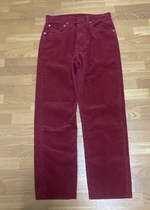 90's OLD EURO Levi's 534-6977 вельвет брюки made in TUNISIA Vintage б/у одежда 90 годы 