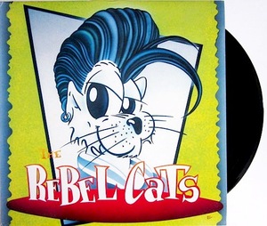 綺麗 良好!!!★廃盤 LP ★ 貴重なオリジナル盤 ★ 1st アルバム デビュー盤 イタリア ネオロカ REBEL CATS ★ ネオロカビリー サイコビリー