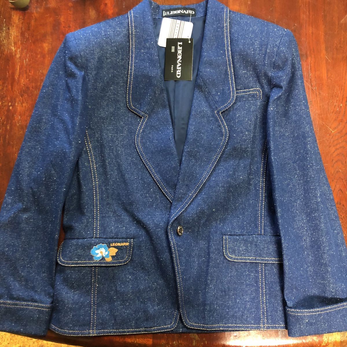LEONARD PARIS シルクジャケット 38-