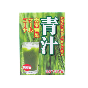 Зеленый сок в пучок зеленого сока с олигосахаридами (Ячменные молодые листья+капуста+горькая тыква) 3G x 30 Пакеты 0271x3 Set/Ohlosale