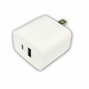 БЕСПЛАТНАЯ ДОСТАВКА AC Зарядное устройство 2 порты до 20 Вт AC-USB Зарядного устройства Type-C Port/USB-A Port Hidisc ML-PDUS2P20WH/0051