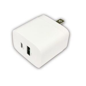 同梱可能 AC充電器 2ポート 最大20W AC-USB充電器 Type-Cポート/USB-Aポート HIDISC ML-PDUS2P20WH/0051