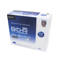送料無料 BD-R ブルーレイ 録画用 プレミアム 6倍速対応 10枚 25GB スリムケース入 HIDISC HDVBR25RP10SC/0727ｘ１個_画像1