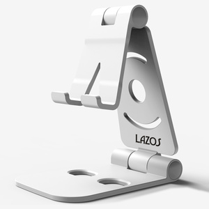  free shipping smart phone charge stand desk holder white Lazos L-SPS-W/3478x2 pcs. set /.
