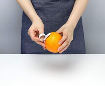 同梱可能 皮むき器 リンゴ 梨 アップルクイック オレンジの皮むきリング付属 MCK-130/7017_画像7