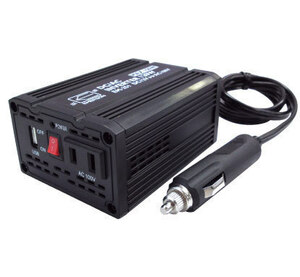 送料無料 インバーター 2WAY 最大300W 定格120W 車 発電機 DC12V AC100V DC5V コンセント USB端子 2.1A シガーソケット EM-251 エマーソン