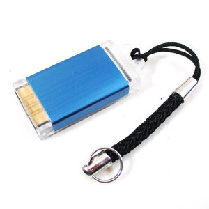  free shipping mail service micro SD card reader blue ( sliding key holder type ) CR-36x1 piece conversion expert 