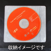 送料無料 不織布ケース CD/DVD/BD 両面収納タイプ 100枚 HD-FCD100R/0690ｘ１個_画像5