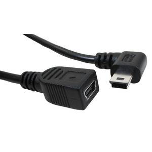送料無料 miniUSB延長ケーブル 右向きL型・オス - メス 20cm USBM-CA20RL 変換名人/2331