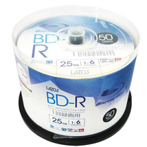 送料無料 BD-R ブルーレイ 録画用 ビデオ用 50枚組 CPRM対応 25GB 6倍速 Lazos L-B50P/2679ｘ３個セット/卸_画像1