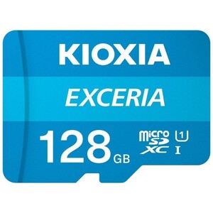 送料無料　KIOXIA (旧東芝) マイクロSD microSDXCカード 128GB 128ギガ クラス10/マイクロSDカード