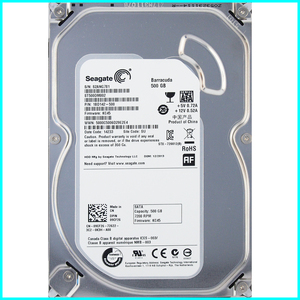 Seagate ST500DM002-1BD142-500 KC45 DP/N 09CF26 3.5インチ SATA600 500GB 1950回 4134時間