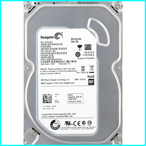 Seagate ST500DM002-1BD142-500 KC45 DP/N 09CF26 3.5インチ SATA600 500GB 3133回 14115時間