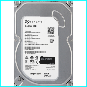 Seagate ST500DM002-1SB10A-021 FW:HPH3 DTO:827976-001 3.5インチ SATA600 500GB 2543回 6932時間