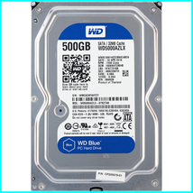 Western Digital WD5000AZLX-07K2TA0 富士通 P/N CP225579-01 3.5インチ SATA600 500GB 6287回 8400時間_画像1