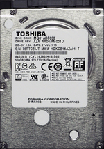 東芝 MQ01ABF050 2.5インチ 7mm SATA600 500GB 24回 7252時間_画像1