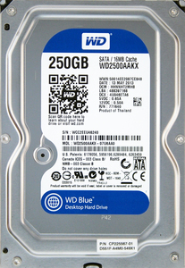 Western Digital WD2500AAKX-07U6AA0 富士通 P/N CP225567-01 3.5インチ SATA600 250GB 3119回 25123時間