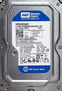 Western Digital WD5000AAKX-753CA1 DP/N 0K4MC0 3.5インチ SATA600 500GB 1982回 12786時間