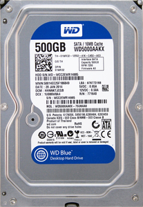 Western Digital WD5000AAKX-75U6AA0 DP/N 01WR32 3.5インチ SATA600 500GB 984回 26368時間