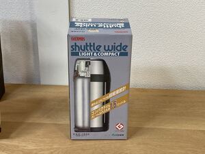 送料無料 シャトルワイド サーモス ステンレスボトル 真空断熱 スポーツボトル 1.5L シルバー FGX-1500 日本酸素 国産 日本製 魔法瓶構造