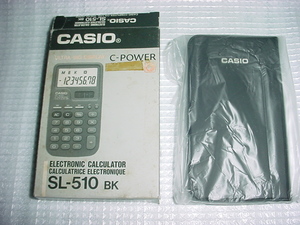 CASIO calculator SL-510 electric shop. long time period exhibition goods 