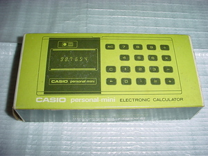 CASIO Personal-mini CM-606 calculator electric shop. long time period exhibition goods 