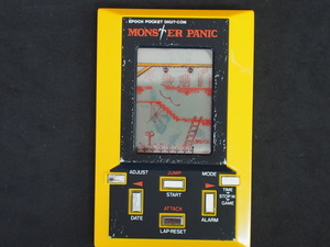 超レア 当時物 LCDゲーム ゲームウォッチ DIGIT-COM エポック EPOCH モンスターパニック MONSTER PANIC 1981年製 No.6436