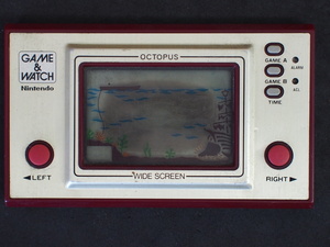 超レア 当時物 LCDゲーム ゲームウォッチ 任天堂 Ｎintendo オクトパス OCTOPUS OC-22 1981年製 No.6443