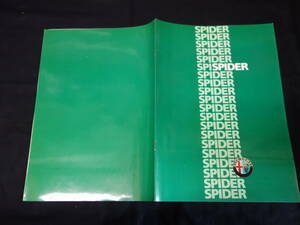 [1983 year ] Alpha Romeo Spider exclusive use catalog /. language version [ at that time thing ]